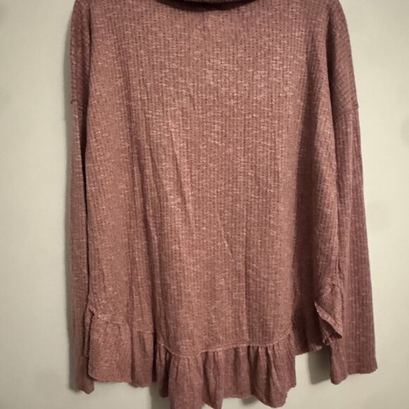 Maeve by Anthropologie Size Medium (M) Women's Mauve Cowl Neck Tunic Sweater wit - Picture 3 of 5